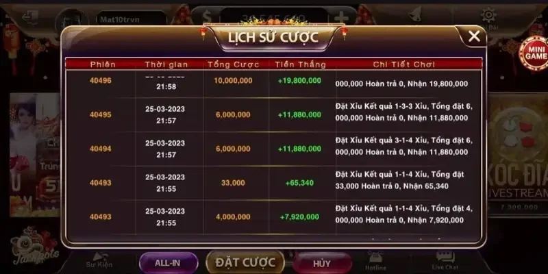 Chơi Tài Xỉu online nhận thưởng trăm triệu